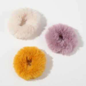 3/$25 THREE FOR $5 Faux Fur Scrunchies